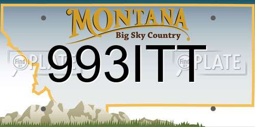 993ITT Montana License Plate