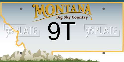 9T Montana License Plate