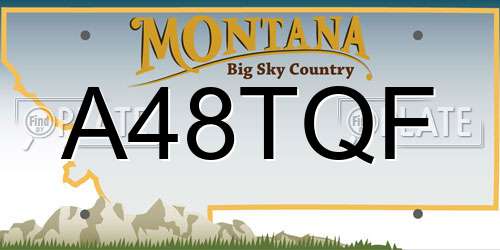 A48TQF Montana License Plate