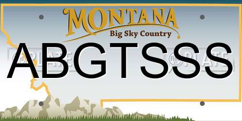 ABGTSSS Montana License Plate