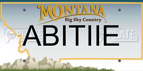 ABITIIE Montana License Plate