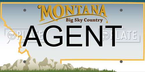 AGENT Montana License Plate