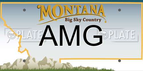 AMG Montana License Plate