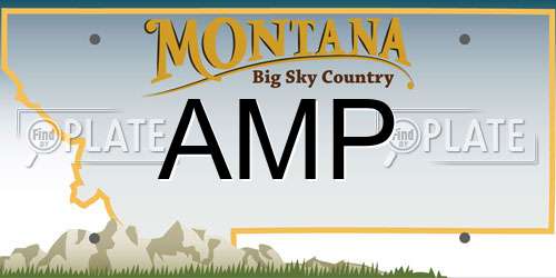 AMP Montana License Plate