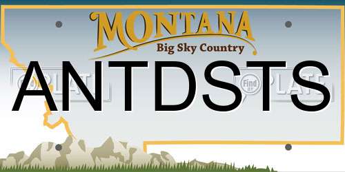 ANTDSTS Montana License Plate