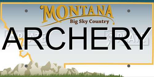 ARCHERY Montana License Plate