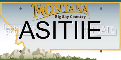 ASITIIE Montana License Plate