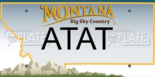 ATAT Montana License Plate