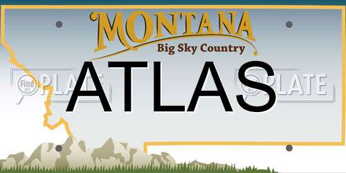 ATLAS Montana License Plate