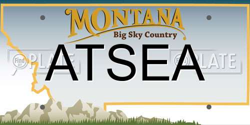 ATSEA Montana License Plate