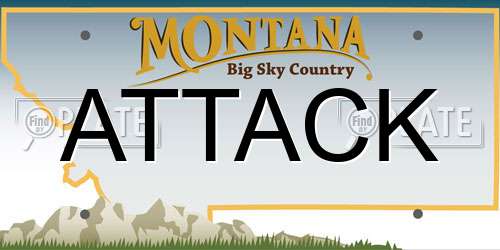 ATTACK Montana License Plate