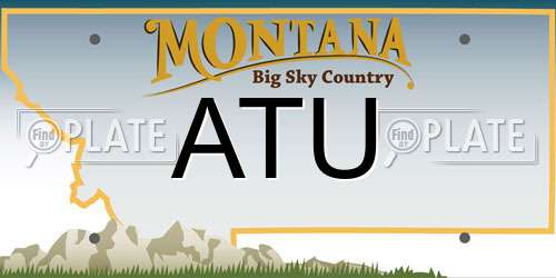 ATU Montana License Plate