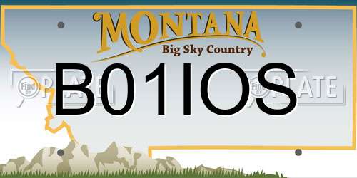 B01IOS Montana License Plate