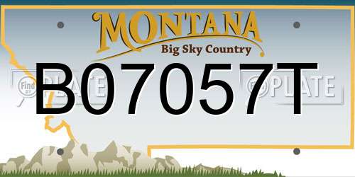 B07057T Montana License Plate