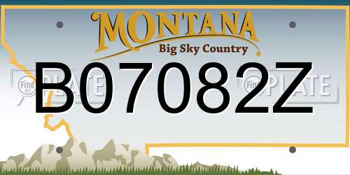 B07082Z Montana License Plate