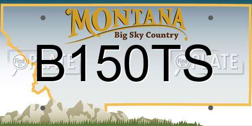 B150TS Montana License Plate