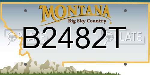 B2482T Montana License Plate