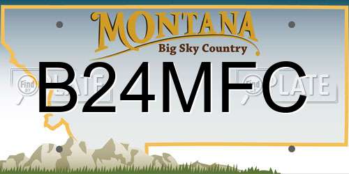 B24MFC Montana License Plate