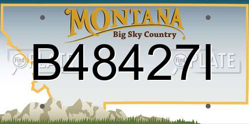 B48427I Montana License Plate