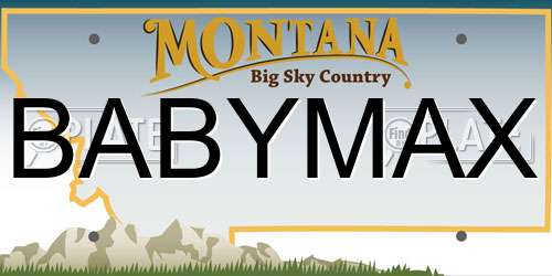 BABYMAX Montana License Plate