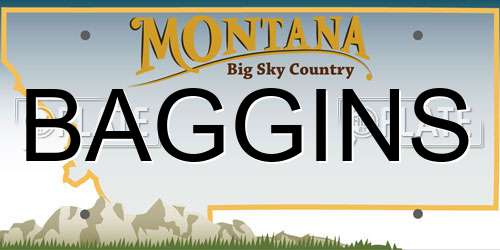 BAGGINS Montana License Plate