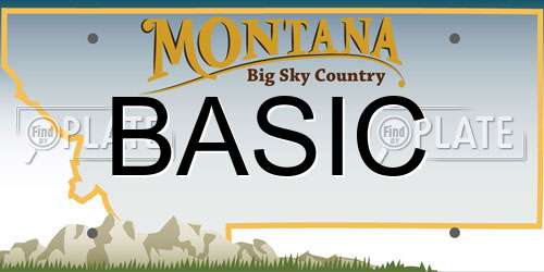 BASIC Montana License Plate