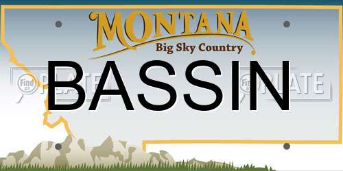 BASSIN Montana License Plate