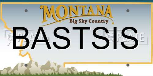 BASTSIS Montana License Plate