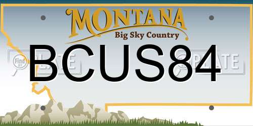 BCUS84 Montana License Plate