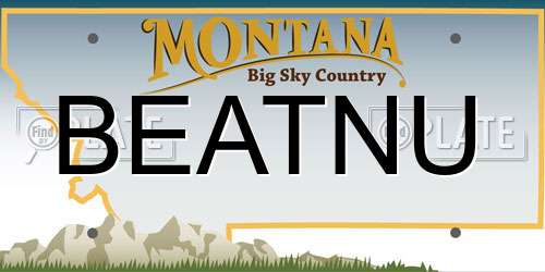 BEATNU Montana License Plate