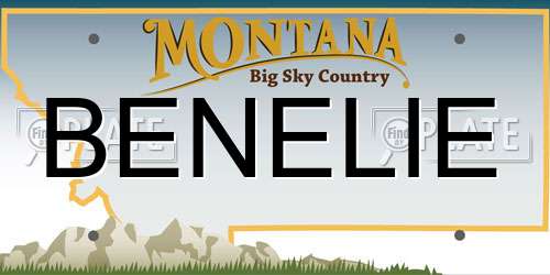 BENELIE Montana License Plate