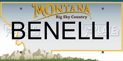 BENELLI Montana License Plate