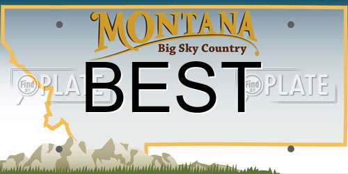 BEST Montana License Plate