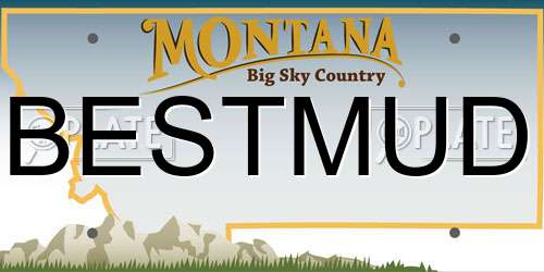 BESTMUD Montana License Plate