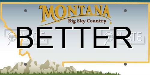 BETTER Montana License Plate