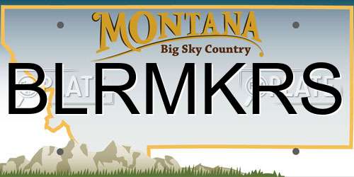 BLRMKRS Montana License Plate