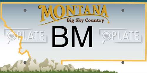 BM Montana License Plate