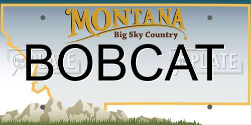 BOBCAT Montana License Plate