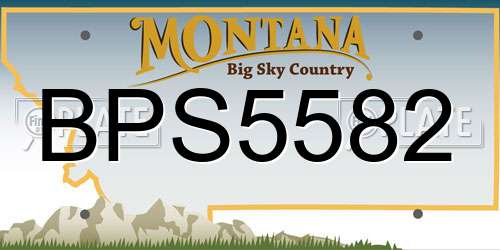 BPS5582 Montana License Plate