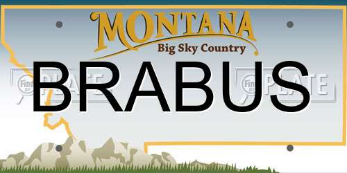 BRABUS Montana License Plate