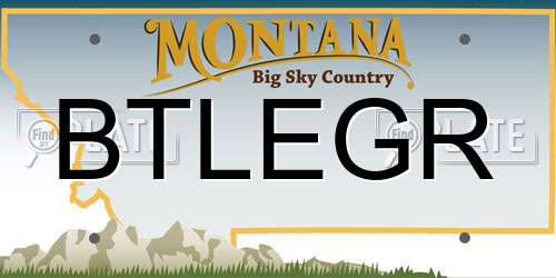 BTLEGR Montana License Plate