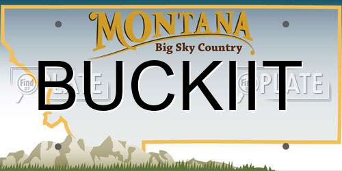 BUCKIIT Montana License Plate