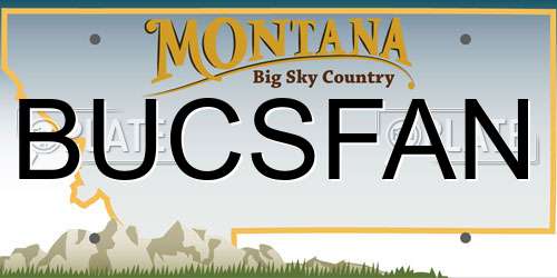 BUCSFAN Montana License Plate