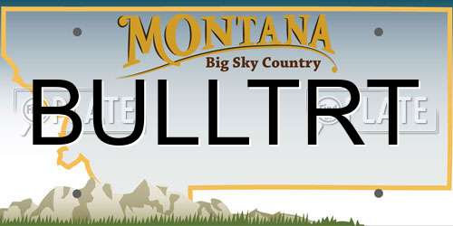 BULLTRT Montana License Plate