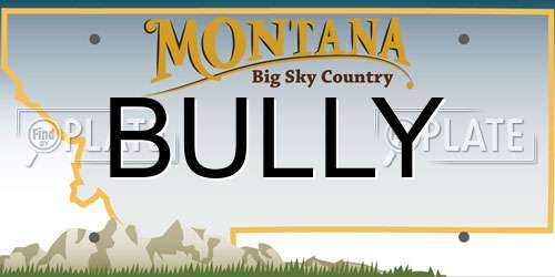 BULLY Montana License Plate