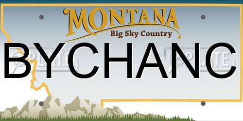 BYCHANC Montana License Plate
