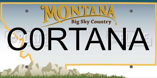 C0RTANA Montana License Plate