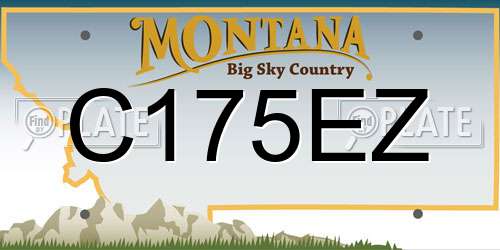 C175EZ Montana License Plate