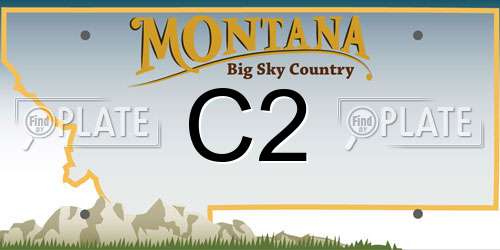 C2 Montana License Plate