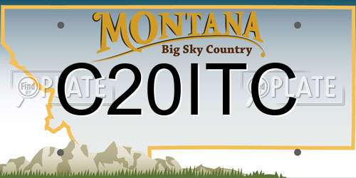 C20ITC Montana License Plate